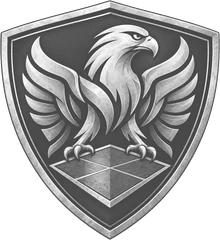 Client logo: eagle shield